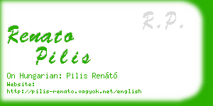renato pilis business card